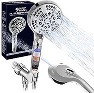 MOSSNDAR Filtered Shower Head with Handheld,High Pressure 10 Modes Detachable Shower Head with Filte