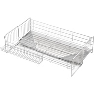 【Direct from Japan】Yoshikawa 1306277 Dish Drainer Rack, Made in Japan, Sink Side, Wider Drainer, Wid