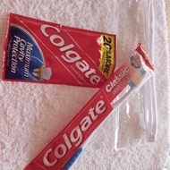 Colgate toothbrush and toothpaste in pouch