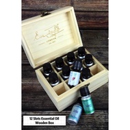 Eve taylor 12 slot Essential oil Wooden Box(no Essential oils)