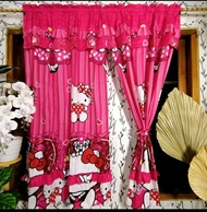 GORDEN JENDELA SERUT RUMBAI KAMAR HELLO KITTY UK 100 X 150 TERALIS TERLARIS MURAH TERMURAH PONI GORD