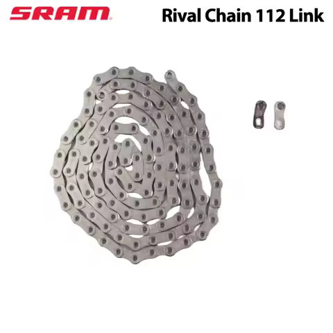 Sram Rival Chain 12s 112 Link Sliver Quickly Link Use For Both 1x and 2x eTap AXS Road Bike Chain 11
