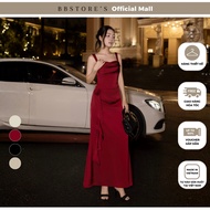 [BBSTORE'S] Suzhou Silk Party Dress Long Collar with 3D Floral Fishtail Form - D4575A