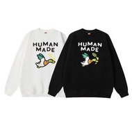 Human made hoodie Kaws 飛鴨日系圓領衞衣男女同款情侣装