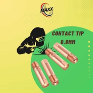 WELDING CONTACT TIP 0.8MM, M6X45X0.8MM & 1.6MM