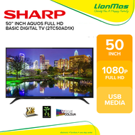 SHARP 50 Inch AQUOS Full HD Basic Digital TV, 2TC50AD1X