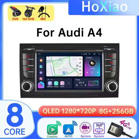 Android 12 For Audi A4 B9 B8 B7 B6 S4 RS4 SEAT Exeo Car Radio Auto autoradio Multimedia Navigation P