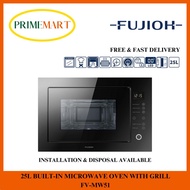 FUJIOH FV-MW51 25L BUILT-IN MICROWAVE OVEN WITH GRILL - 1 YEAR FUJIOH WARRANTY + FREE DELIVERY