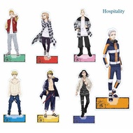 Peacock โมเดลฟิกเกอร์อะคริลิค Tokyo Revengers Action Figure 58 มม. สองด้านสําหรับตกแต่งโต๊ะ Manjiro 