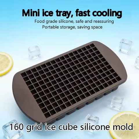 1PC/2PCS Ice Making Box Silicone Small Ice Tray Broken Ice Cube Mold Frozen Ice Box Ice Molding Ice 