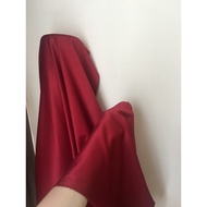 Kain Satin Velvet Premium Warna Merah Maroon Bahan Seragaman bahan Furing Bisa untuk Background Back
