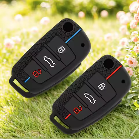 For Audi TT TTRS 8j 8n 8s mk1 mk2 mk3 S line Silicone Car Key Case Holder Accessories