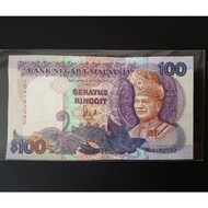Malaysia Old Banknote RM 100 Jaafar Sign Prefix ZD (High Grade )