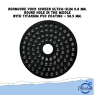 Normcore Ultra-Slim 0.8 mm. Puck Screen Round Hole in The Middle Titanium PVD - ขนาด 58.5 มม.
