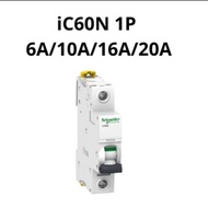Mcb Ic60N 1P 20A/16A/10A/6A Schneider