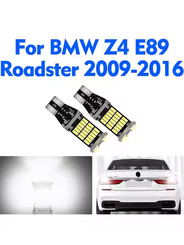 2PCS T15 W16W Car LED Reverse Light Super Bright Fit For BMW Z4 E89 Roadster 2009-2016 Back Up Lamp 