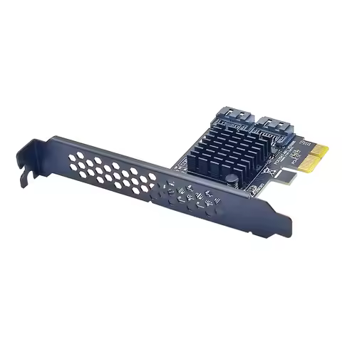 NEW SATA Raid PCI-E Card SATA Raid Controller ASMedia 1061R Chip PCI Express X1 to 2 Port SATA3.0 6G