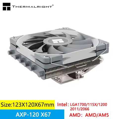 Thermalright AXP120-X67 67mm height CPU down pressure radiator 6X6mmAGHP heat pipe supports LGA1700/