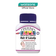 21ST CENTURY Fair & Lovely L-Glutathione 600mg Vegetarian Capsules (Natural Skin Lightener) 30s