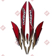 striping motor / stiker lis honda Astrea Grand 97 Limited Edition Merah