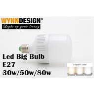 Wynn Design 30w/50w/80w Led Bulb E27 Holder Led Globe Bulb High Bay Bulb Daylight and Warmwhite Ment