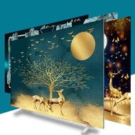 COD TV Dust Cover 32inch 50inch TV Dust Cloth 55inch 65inch LCD TV Cover Wall-mounted Desktop Curved