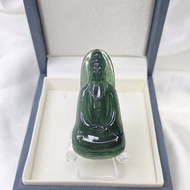 危料 濃綠 細料 持淨瓶 素衣觀音 吊墜 | 天然A貨翡翠