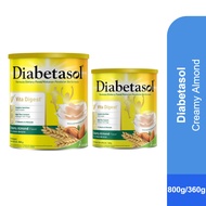 DIABETASOL Creamy Almond (360g/800g) for Diabetes Drink, Low GI Drink, Diabetic Supplement Embraceli