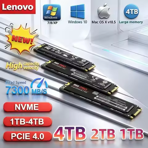 Lenovo 980Pro 990Pro Gaming SSD 7400MB/s High Speed NVMe PCIe 4.0 M.2 2280 1TB 2TB 4TB Internal Driv