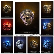 UNRB Path of Exile Currency Orbs Divine Vaal Exalted Regal Augmentation Orb Gaming Poster Canvas Pai