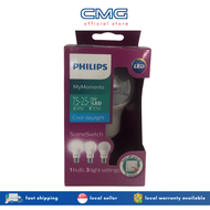 2 Packs of PHILIPS LED Scene Switch 7.5W E27 Cool Daylight Light Bulb