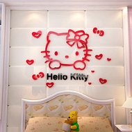 【SA wallpaper】 Hello Kitty for Kids Rooms 3D Acrylic Home Decor Sticker