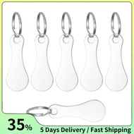 Shopping Cart Keychain 6pcs Disassembly Key, Metal Portable Universal Supermarket Token Chip