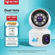 V380 Pro Dual Lens 5MP Wireless CCTV Camera 4G/Wifi Sim Card 360° Connect to Cellphone Night Vision 