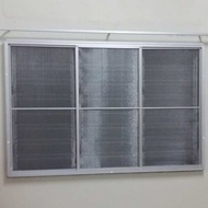 Kim fatt custom size aluminium mosquito netting, kelambu buka dan gelongsor pintu tingkap, Tingkap nyamuk jaling