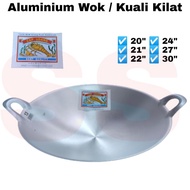 [Cap Udang] Polished Aluminium Cooking Wok / Alloy Cooking Wok / Kuali Aluminium / Kuali Kilat (20" 