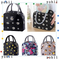YOHII Lunch Box Lunch Bag, Small Large Capacity Lunch Bag for Women, Printed Leakproof Reusable Lunch Tote Bags for Work Office Picnic, or Travel
