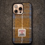 Harris tweed適用蘋果iphone12/13/14/15/16pro格紋硅膠手機殼