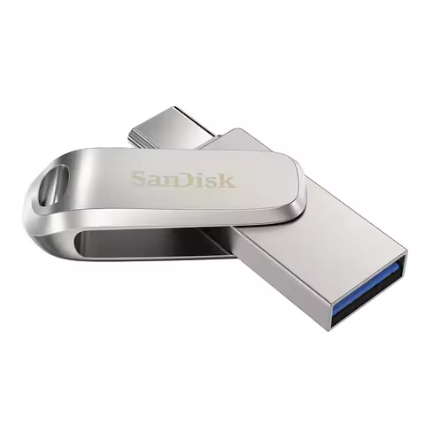 SanDisk SDDDC4 Ultra Dual Drive Luxe USB 3.2 Flash Drive 64GB Type C 128GB 256GB 512GB Metal Type A 