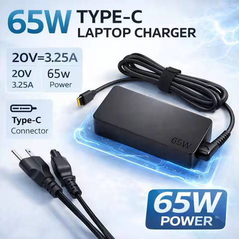 Reletech 65W USB C Laptop Charger Power Adapter for LenovoThinkPad, Hp, Chromebook,Yoga, Dell, ASUS,