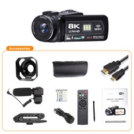 [MDJT] 8K Video Camera 60fps/64MP 3 Inch LCD Touch Screen 18x Digital Zoom Camera Recorder Ultra HD 