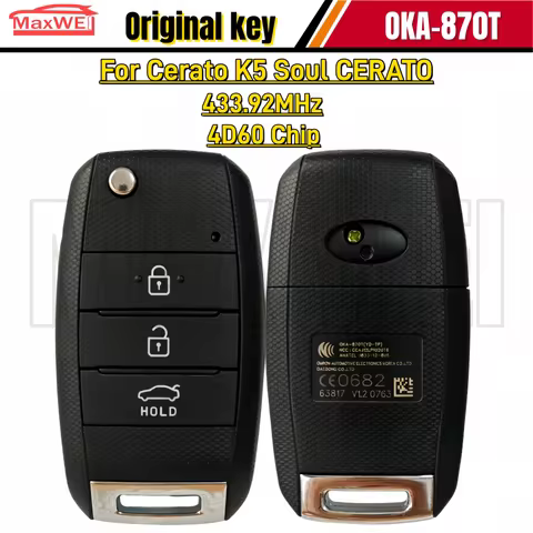 OKA-87T (YD-TP) 95430-A7100/A7101/S4000 433.92MHz 4D60 Chip Original Remote Control Key For Cerato K