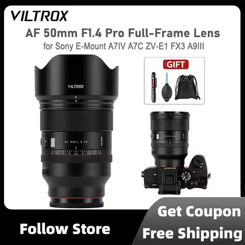 VILTROX AF 50mm F1.4 Pro Full-Frame Lens Auto Focus Ultra Large Aperture Cameras Lens with HyperVCM 