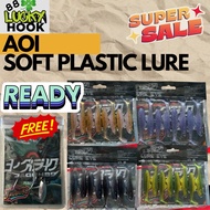 8PCS 6.5cm 2.7g AOI TPE SP Soft Plastic fishing lure bait Ikan Umpan casting haruan siakap toman