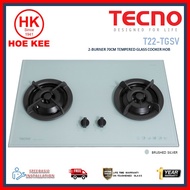 Tecno T22TGSV 2-Burner 75cm Tempered Glass Cooker Hob