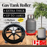5 Wheels Plastic Gas Roller/ Pendirian Tangki Gas/ Gas Stand with Wheels/ Gas Stand/ Heavy Duty Gas 