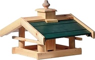 dobar Green Label Kulusuk Bird House with Green Roof, Bird Feeder for Stand, Wild Bird Feeding Stati