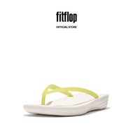 FitFlop iQUSHION Women's Glow-In-The-Dark Transparent Flip-Flops - Lime Juice (GO3-A74)