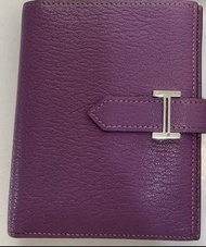 Hermes bearn Wallet 山羊皮 H銀扣