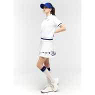 Logo Lettering Double Pleated Culottes - DF2WCU434M / WHITE